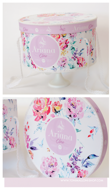 Trusou de botez pentru fete cu flori mov de primavara, Hello, Spring! 17